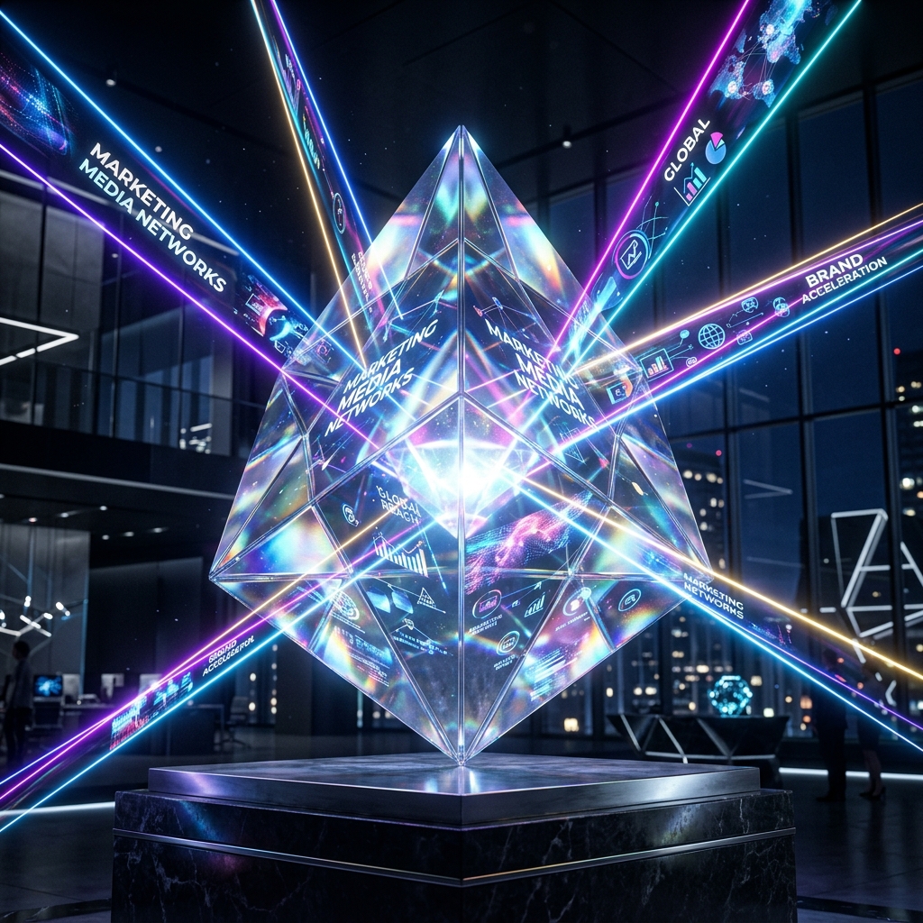 PRISMA Marketing framework reflecting light prism