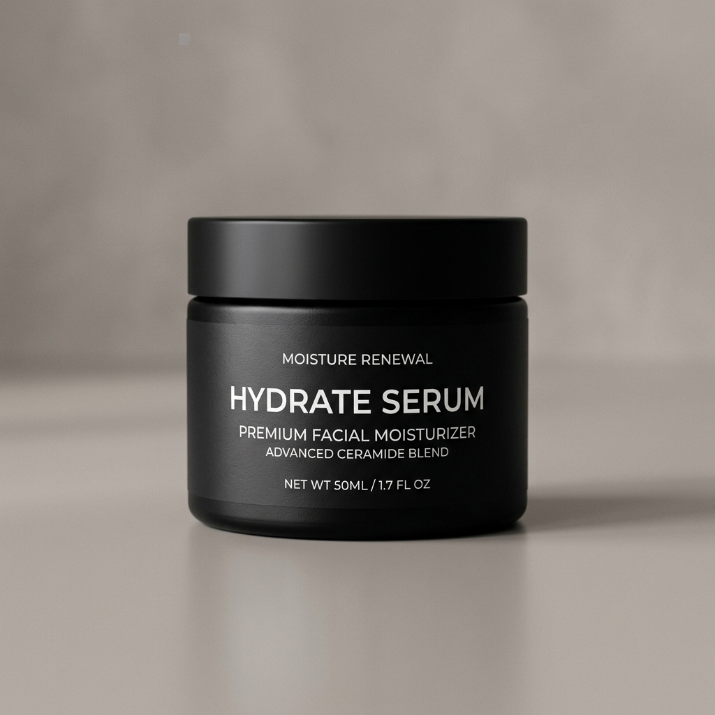 Facial Moisturizer Cosmetic Jar Mockup